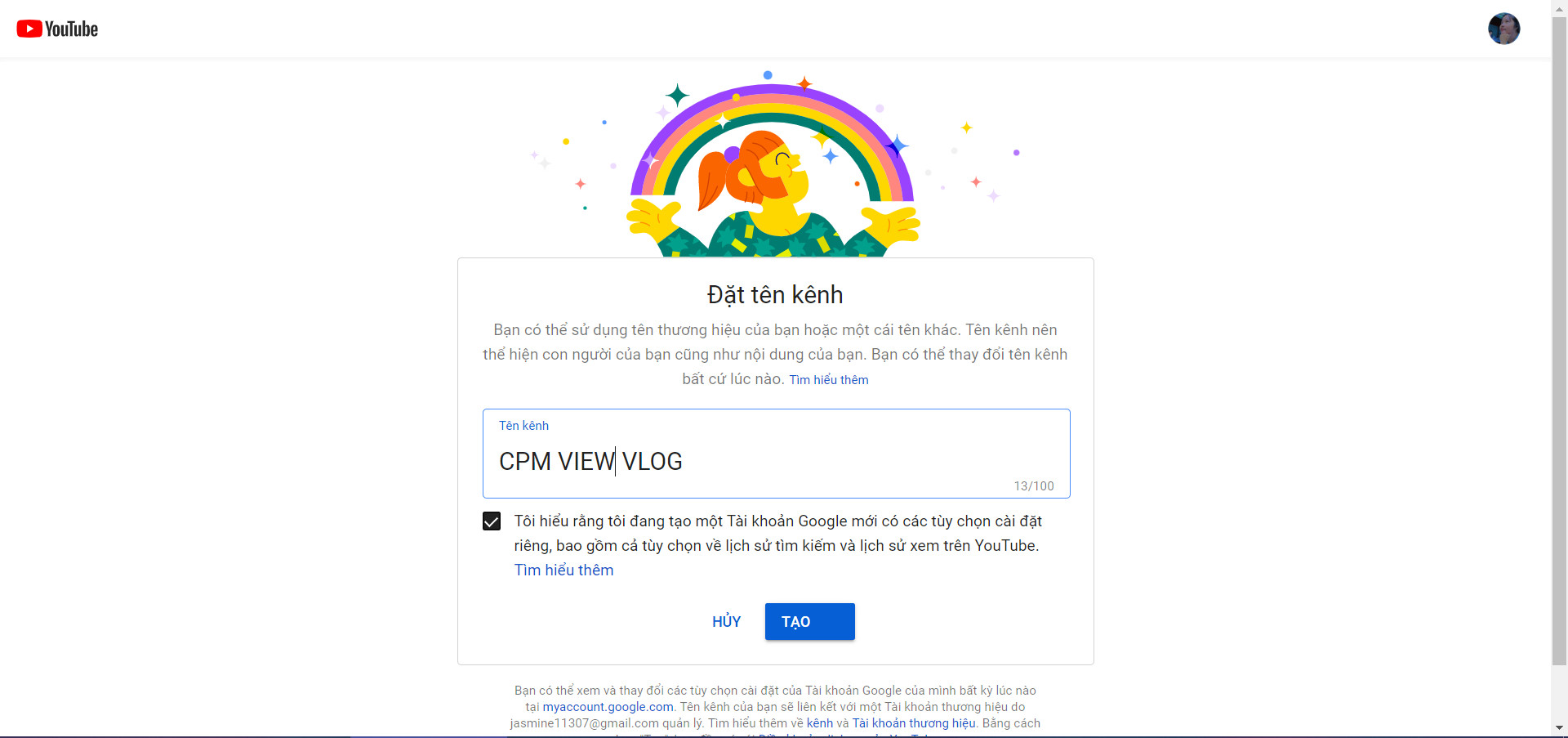 Hướng dẫn cách thay đổi tên người dùng Youtube mới nhất