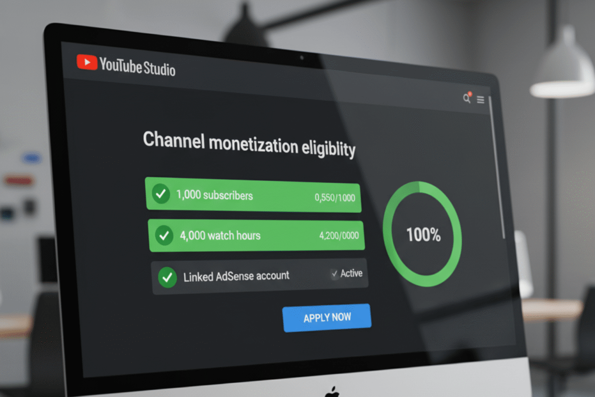 Điều Kiện Cần Thiết Để Bật Kiếm Tiền Kênh YouTube