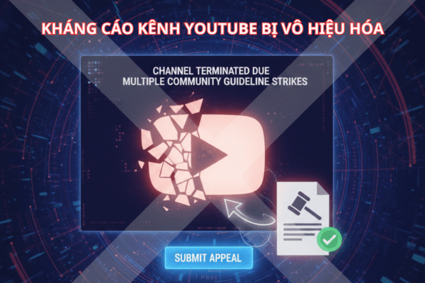 Hướng Dẫn Cách Kháng Cáo Kênh YouTube Bị Vô Hiệu Hóa – Giải Pháp An Toàn Giúp Khôi Phục Tài Khoản YouTube Của Bạn