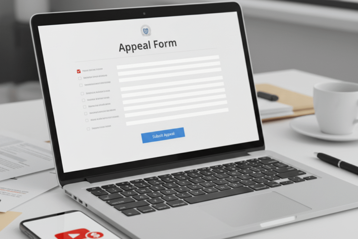 Mẫu Kháng Cáo Tắt Kiếm Tiền YouTube Mới Nhất 2025