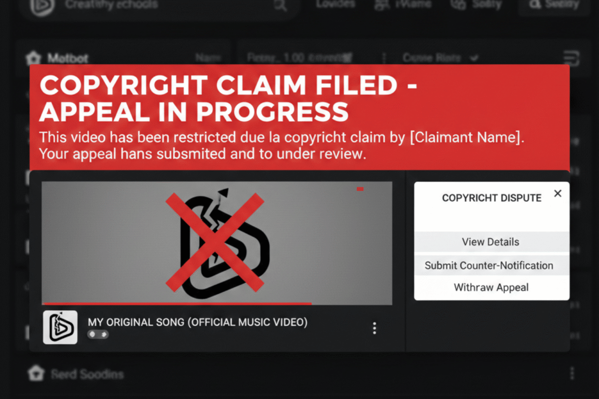 Các Bước Kháng Nghị Bản Quyền YouTube