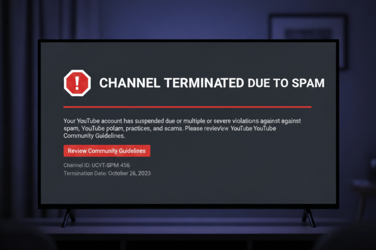 Nguyên Nhân Khiến Kênh Youtube Bị Khóa Do Spam
