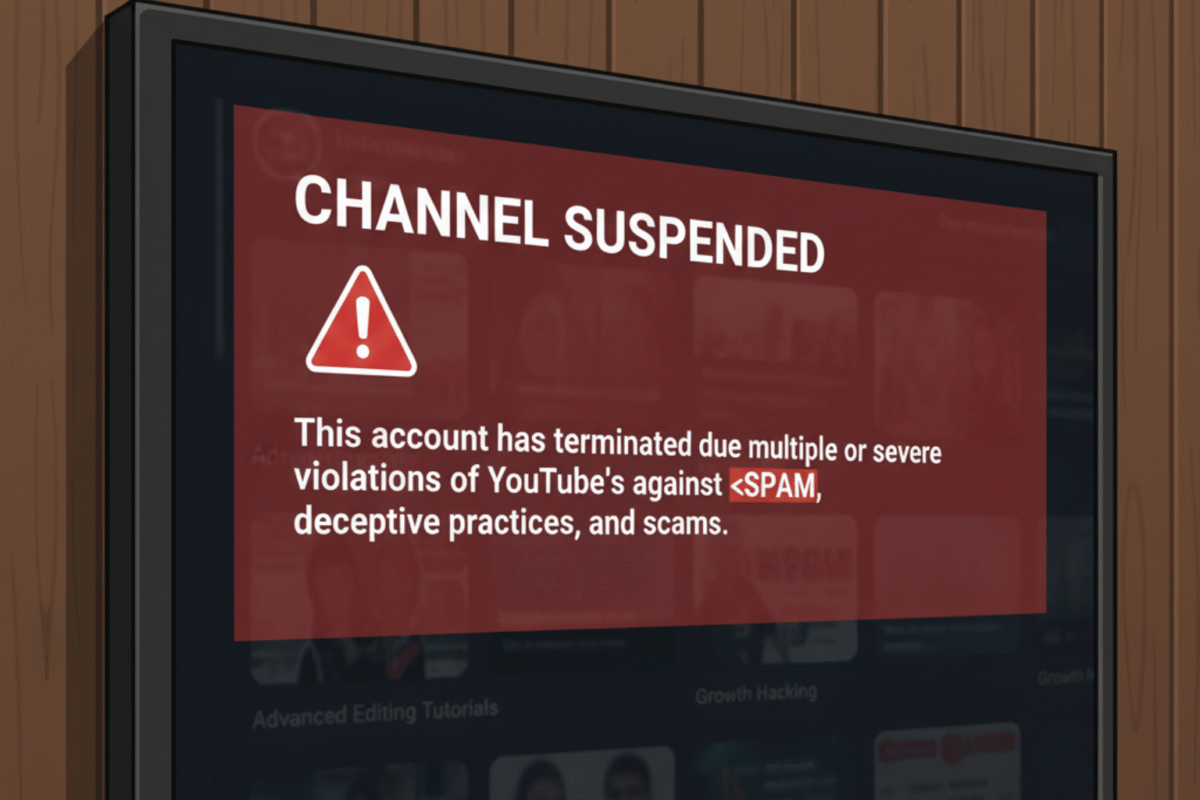 Hậu Quả Khi Kênh Youtube Bị Khóa Do Spam