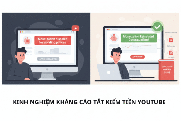 Kinh Nghiệm Kháng Cáo Tắt Kiếm Tiền YouTube: Mẹo Kháng Cáo Có Cơ Hội Xét Duyệt Cao