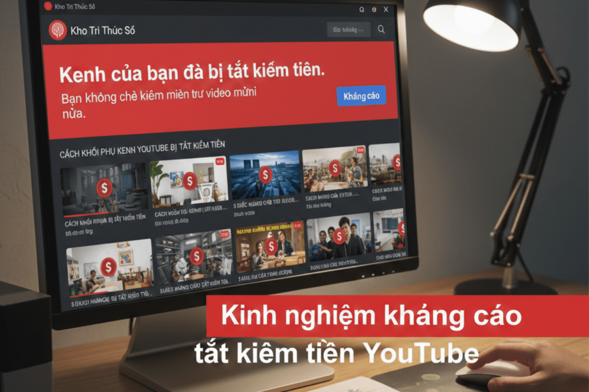 Kinh Nghiệm Kháng Cáo Tắt Kiếm Tiền YouTube Có Cơ Hội Xét Duyệt Cao