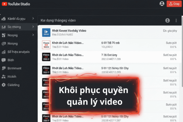 Khôi Phục Quyền Quản Lý Video: Hướng Dẫn Chi Tiết Để Lấy Lại Quyền Kiểm Soát Tài Khoản YouTube