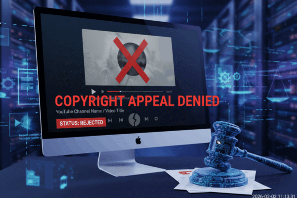 Những Nguyên Nhân Phổ Biến Khiến Kháng Cáo Bản Quyền YouTube Bị Từ Chối