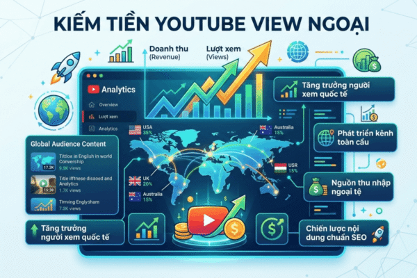 Kiếm Tiền Youtube View Ngoại Là Gì? Vì Sao Ai Cũng Đang Làm?