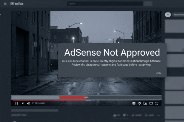 Adsense YouTube Bị Từ Chối Là Gì?