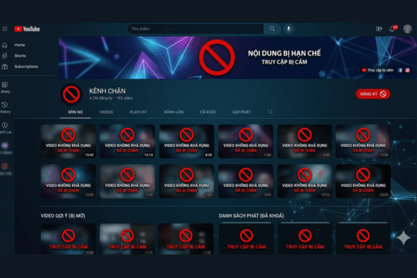 Nguyên Nhân Khiến Kênh YouTube Bị Hạn Chế