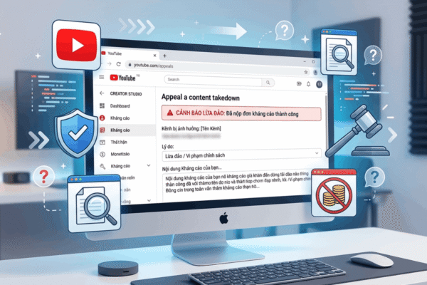 Quy Trình Kháng Cáo Lừa Đảo Youtube Chuẩn 2026