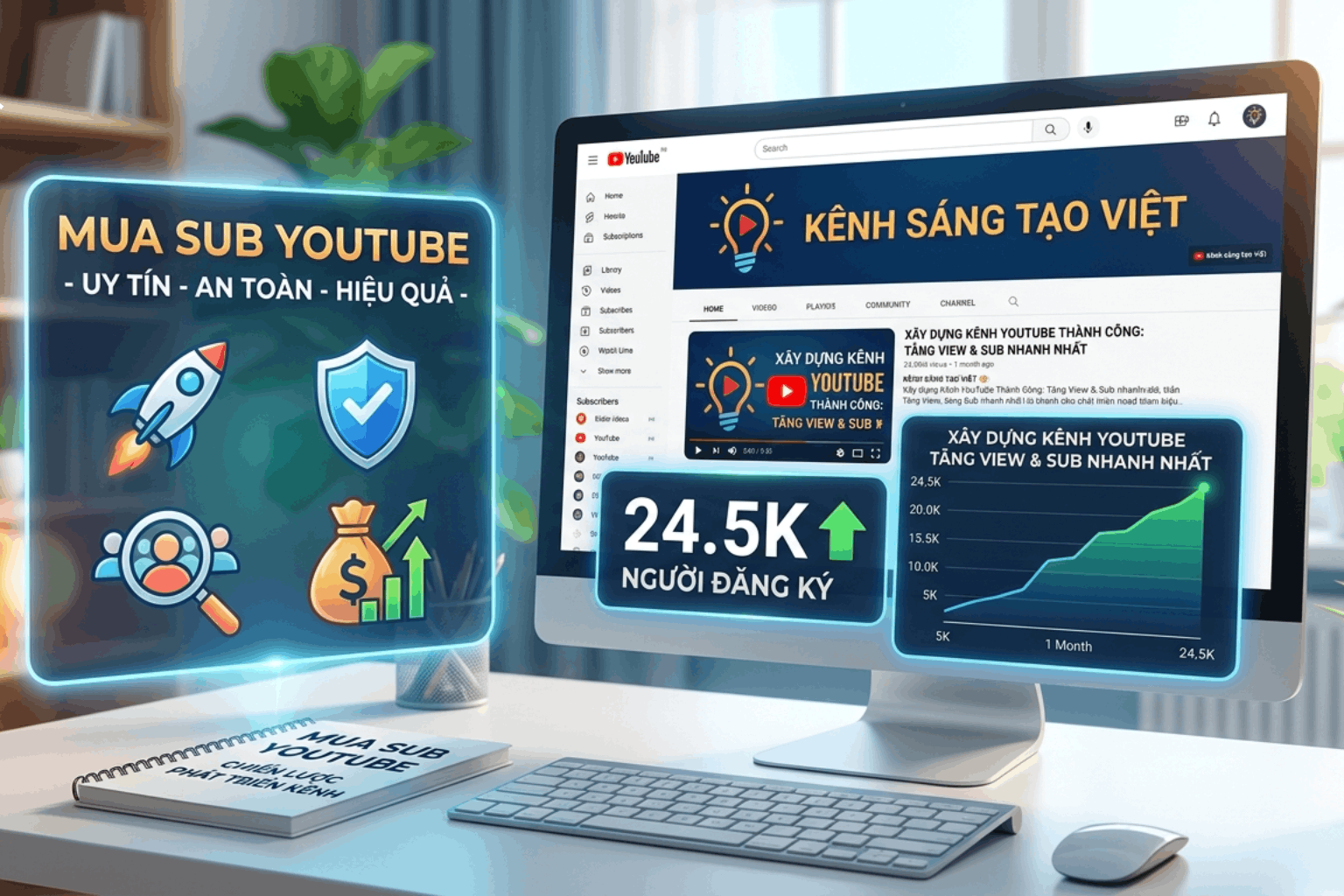 Mua Sub Youtube Có Nên Không? Sự Thật, Rủi Ro & Cách Tăng Sub An Toàn 2026