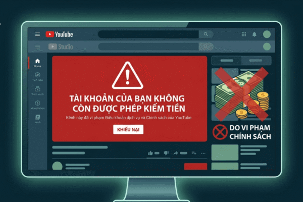 Cách Kiểm Tra Kênh Có Bị Tắt Kiếm Tiền Do Vi Phạm Không