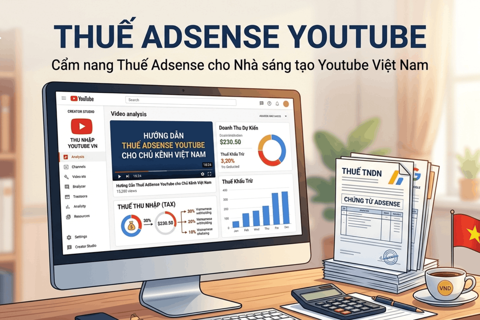 Thuế Adsense Youtube: Cách Tránh Mất 30% Thu Nhập Mà Nhiều Người Không Biết