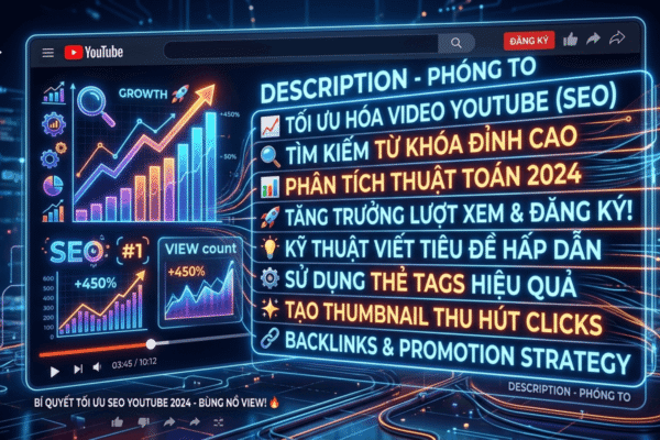 Cách Tối Ưu Mô Tả Youtube Chuẩn SEO Từng Bước
