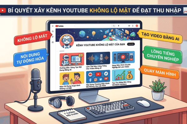 Xây Kênh Youtube Không Lộ Mặt: Hướng Dẫn Từ A–Z Cho Người Mới (2026)