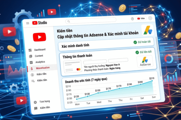 Hướng Dẫn Cập Nhật Thông Tin Adsense YouTube Chi Tiết Từng Bước