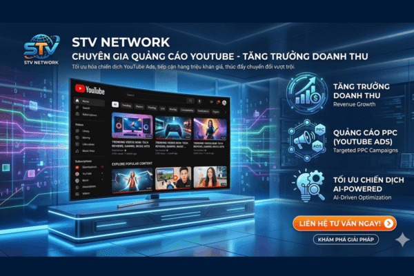Dịch Vụ Quảng Cáo Youtube Tại STV Network Có Gì Khác Biệt?