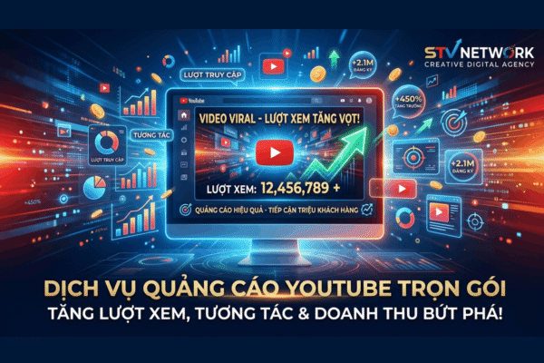 Dịch Vụ Quảng Cáo Youtube Tại STV Network – Tăng View Thật, Tối Ưu Chi Phí, Tăng Khách Hàng