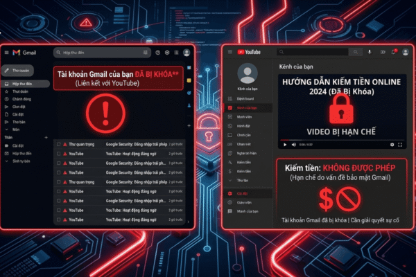 Dấu Hiệu Nhận Biết Gmail Bị Khóa Liên Kết Youtube