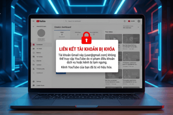 Những Sai Lầm Khiến Gmail Bị Khóa Liên Kết Youtube Nặng Hơn