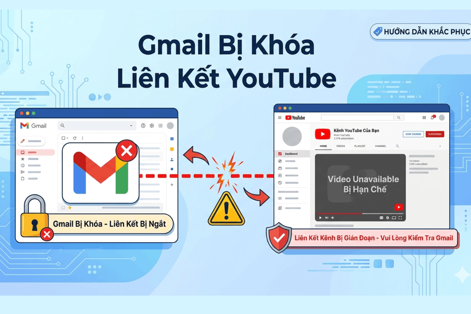 Gmail Bị Khóa Liên Kết Youtube: Cách Khôi Phục Gmail Và Lấy Lại Kênh YouTube Nhanh Nhất