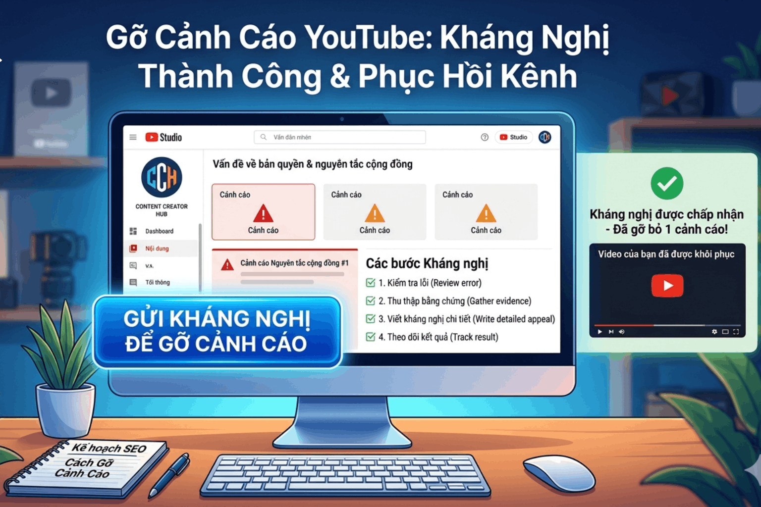 Gỡ Cảnh Cáo Youtube Nhanh Chóng: Cách Kháng Cáo Strike Và Khôi Phục Kênh Hiệu Quả 2026
