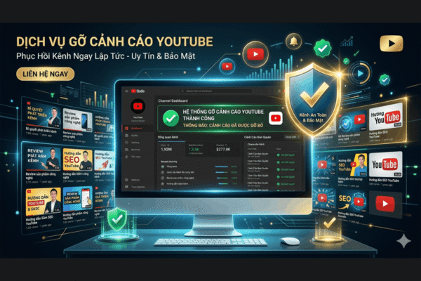 Dịch Vụ Gỡ Cảnh Cáo Youtube Tại STV Network