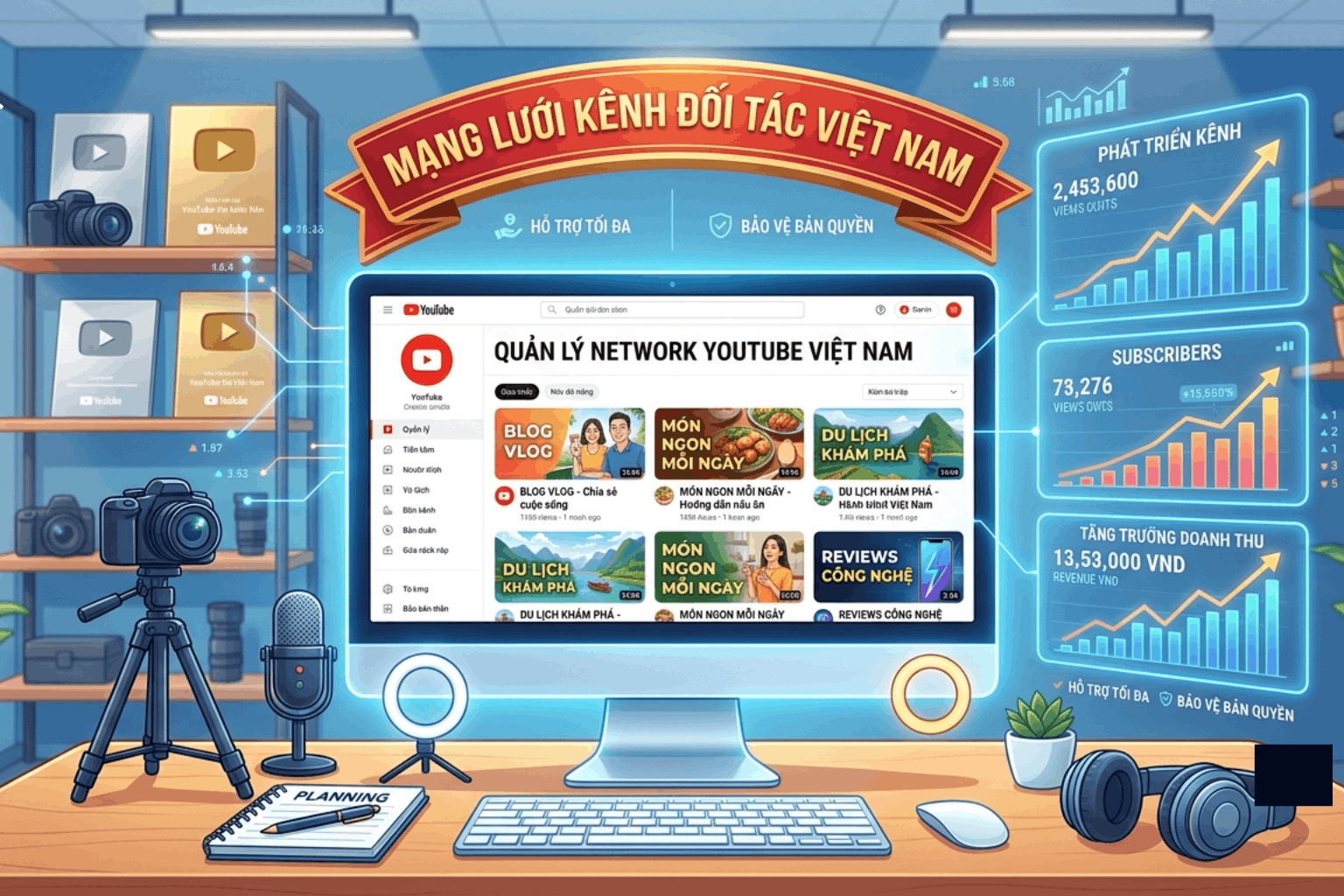 Network Youtube Việt Nam Là Gì? Cách Chọn Network YouTube Uy Tín Tăng Doanh Thu 2026