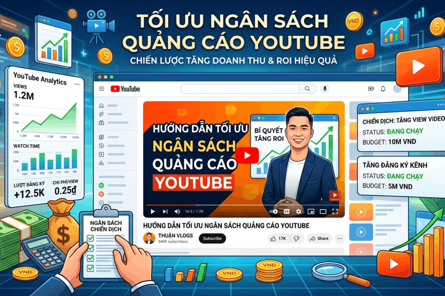 Ngân Sách Quảng Cáo Youtube Bao Nhiêu? Cách Tối Ưu Chi Phí Youtube Ads Hiệu Quả 2026