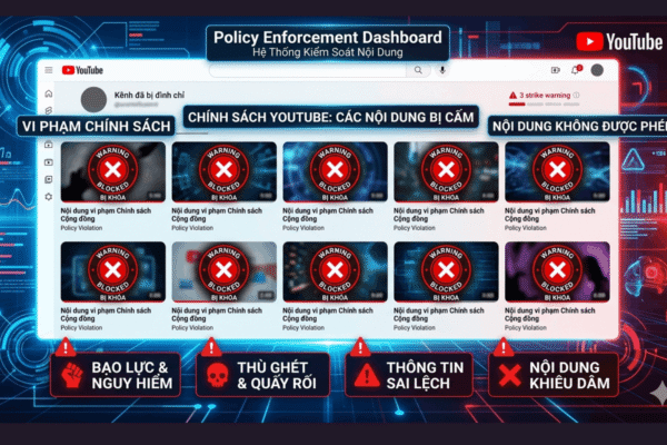 Các Loại Nội Dung Bị Cấm Trên YouTube Mới Nhất 2026