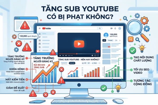 Tăng Sub Youtube Có Bị Phạt Không? Cảnh Báo Mất Kênh, Tắt Kiếm Tiền Và Cách Tăng Sub An Toàn