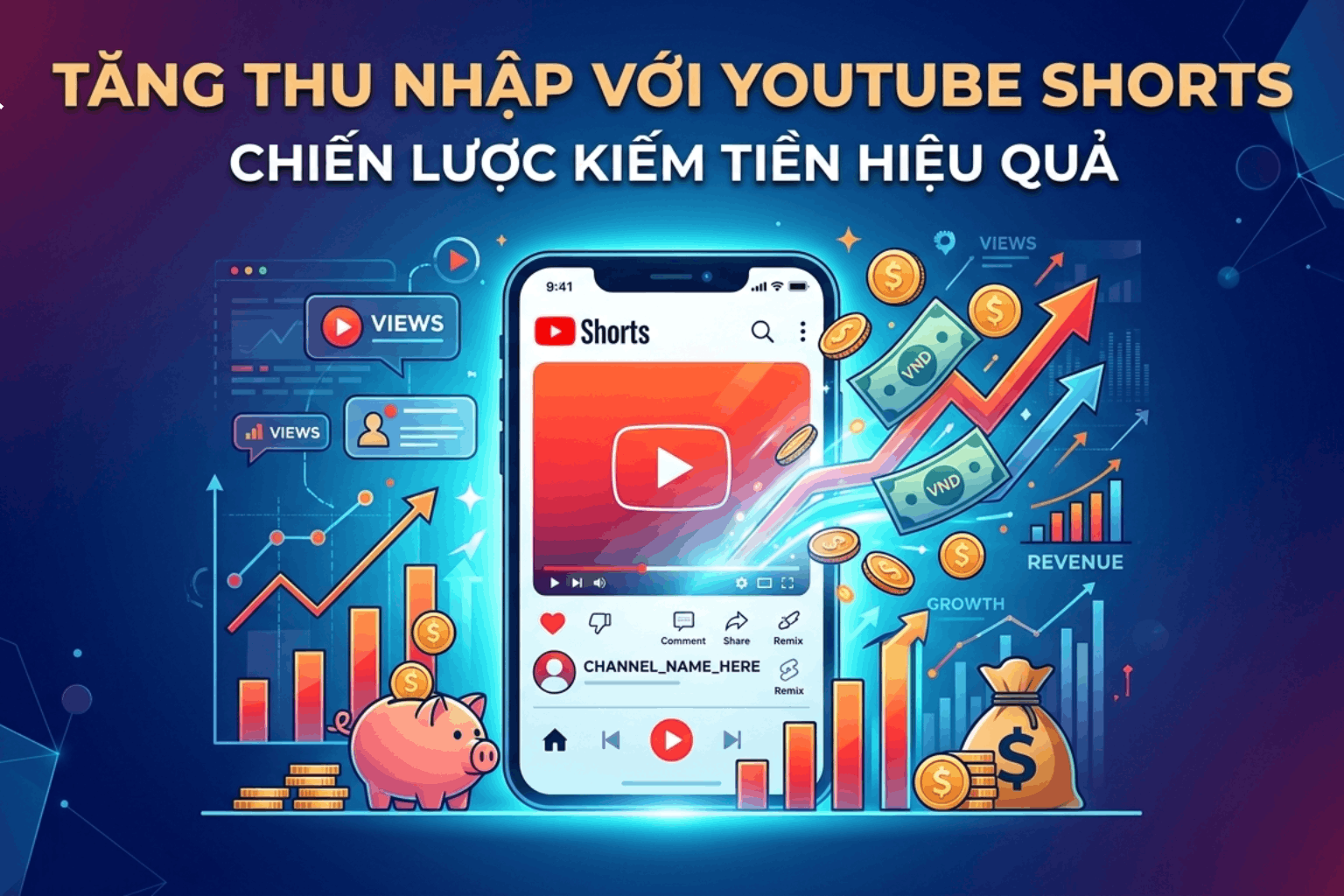 Thu Nhập Youtube Shorts Bao Nhiêu? Cách Tính Tiền Shorts Mới Nhất 2026