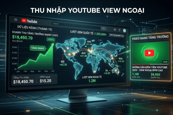 Thu Nhập Youtube View Ngoại Là Gì?