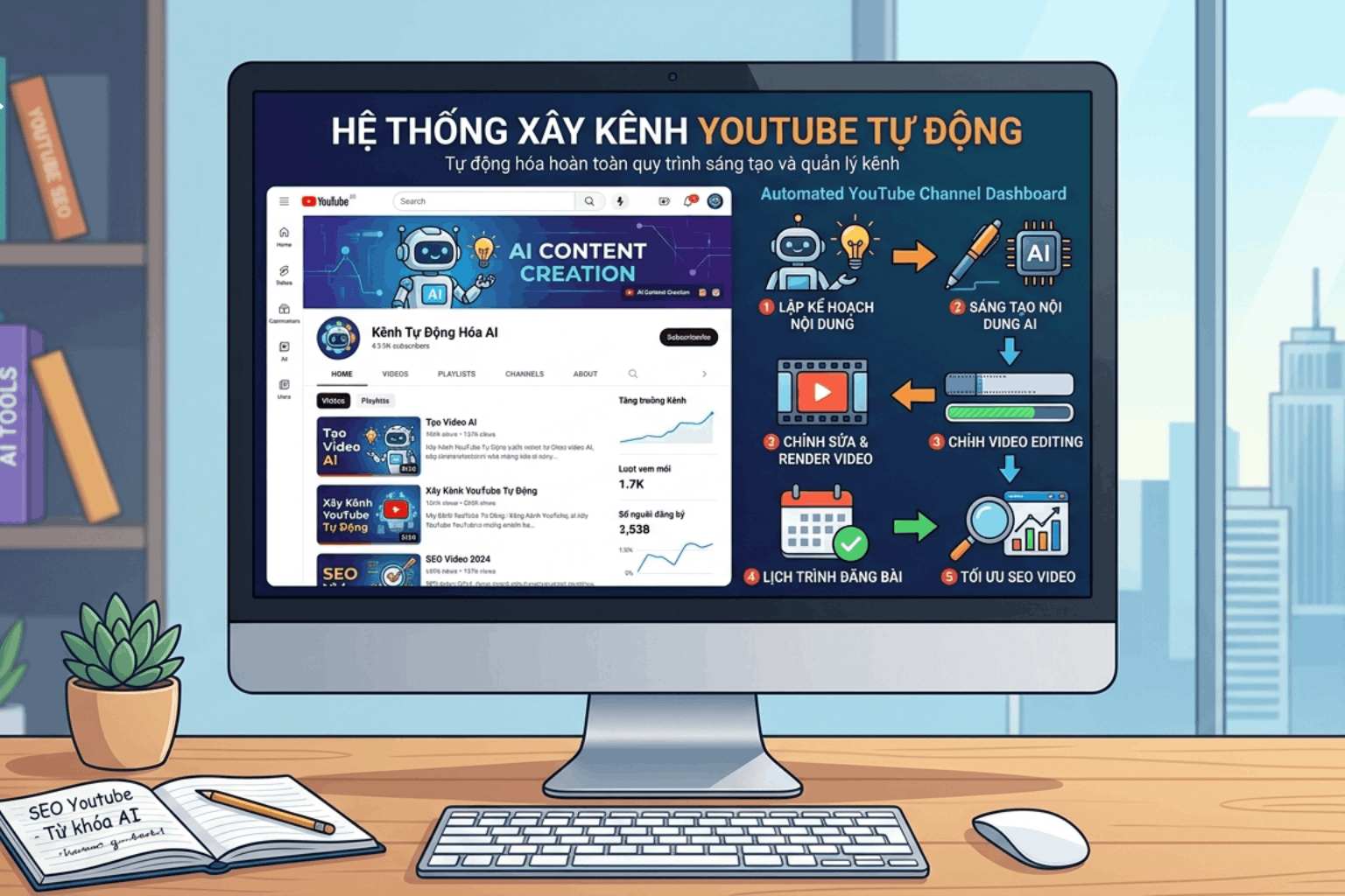 Xây Kênh Youtube Tự Động: Hướng Dẫn A-Z Cách Làm Hiệu Quả 2026